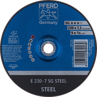 Pferd Brúsny kotúč 230 x 7,2 x 22,23 mm 4007220470169