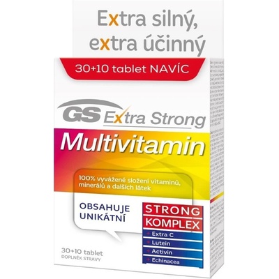 GS Extra Strong Multivitamín 30 + 10 tabliet