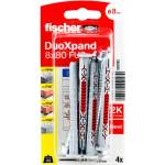 Fischer УНИВЕРСАЛЕН ДЮБЕЛ С ВИНТ 8x80 fus k 4 БР. fischer duoxpand (4048962440430)