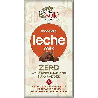 Sole Leche Zero mliečna čokoláda bez pridaného cukru 100 g
