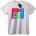 NOONEBRAND Тениска PSJ Цветни блокове - 2XL, Black