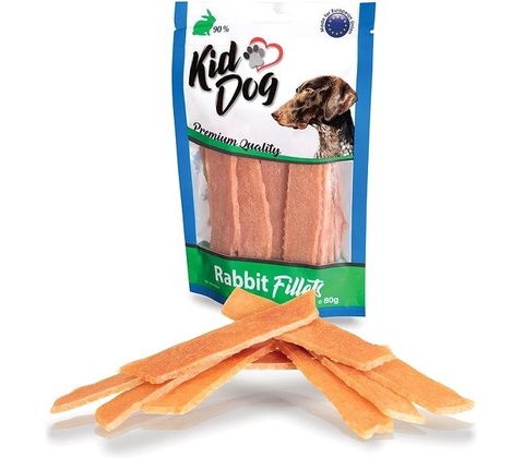 KidDog Rabbit Fillets 80 g