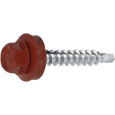 Farmářský vrut s EPDM podložkou Barva: RAL 3011, Velikost: 4,8 x 35 mm – Zbozi.Blesk.cz