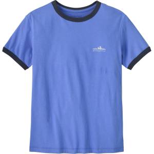 Patagonia Дамска тениска Patagonia Women's Fitz Roy Foothills Ringer Tee T-shirt - Diver Blue - размер XXL (916-7797-0316)