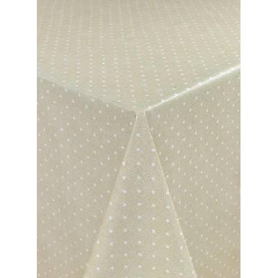 Obrus PVC metráž 773772, 20 m x 140 cm, bodky hnedé, IMPOL TRADE