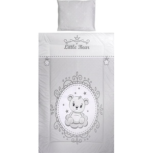 Lorelli Спален комплект от 3 части - Cosy, Мече, сив 10420015903
