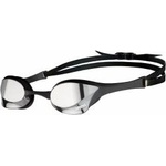 arena Cobra Ultra Swipe Mirror Unisex Race Swimming Goggles for Adults, Diving Goggles with Curved Mirror Lenses, Anti-Fog, UV Protection, 5 Interchangeable Nose Bridges - 002507-550-NS