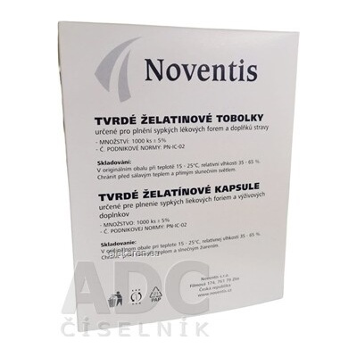 Noventis želatínové kapsuly veľkosť 0 Fagron 1000 ks