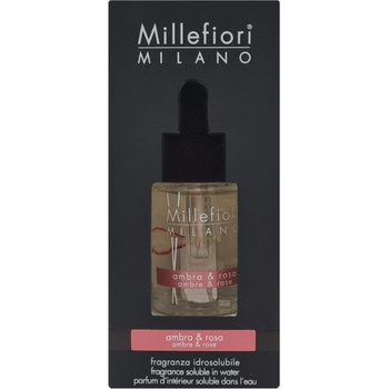 Millefiori Milano Ambra & Rosa Fragrance Soluble in Water 15 ml