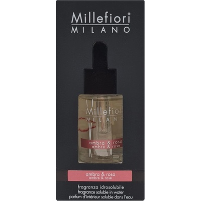 Millefiori Milano Ambra & Rosa Fragrance Soluble in Water 15 ml