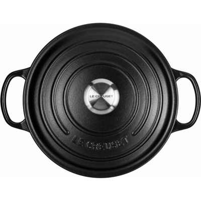 Le Creuset Signature zapék.hrnec kulaty 24 cm tresnove cervená