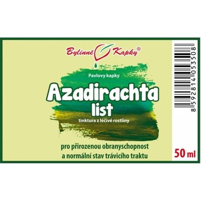 Bylinné kapky Azadirachta list tinktura 50 ml