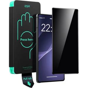 ESR Samsung S25 Ultra ESR защитно стъкло 2.5D, защита на изгледа + рамка, BLACK GP-166820 (GP-166820)