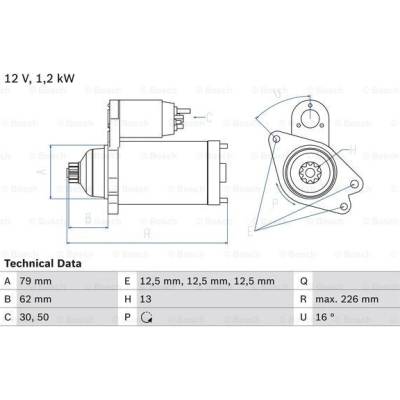 BOSCH STARTER 0 986 029 140