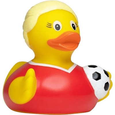 Schnabels Gumená kačička Futbalistka 9 cm