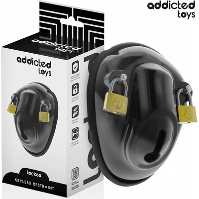 Пенис клетка, регулируема и заключваща - Penis Cage Locked Black (D-242961)