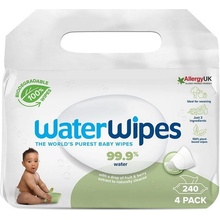 WaterWipes Soapberry 100% BIO odbúrateľné obrúsky s mydlovými orechami 4 x 60 ks