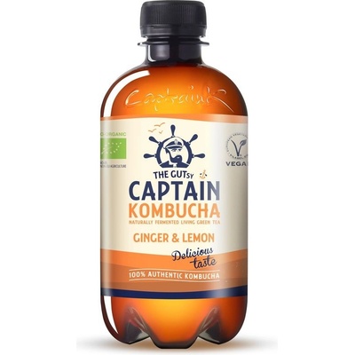 Captain Kombucha Bio Kombucha Zázvor & Citron 400 ml – Zboží Dáma