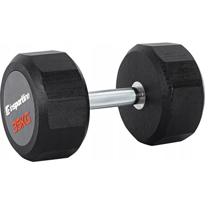 inSPORTline Potažené pogumované jednoruční činky 1 x 35 kg