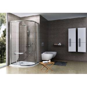 RAVAK Pivot - Четвърткръгла душ кабина PSKK3-100, 97-100 см, сатенено/прозрачно стъкло 376AAU00Z1 (376AAU00Z1)