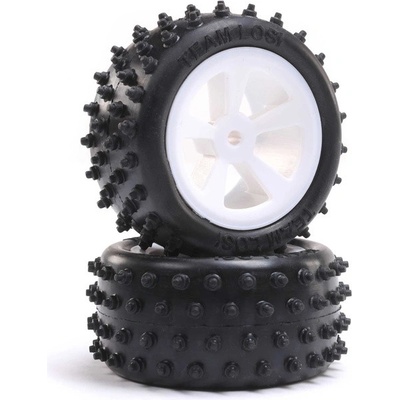 Losi kolo zadní s pneu 4 Row bílé 2 : Mini JRX2