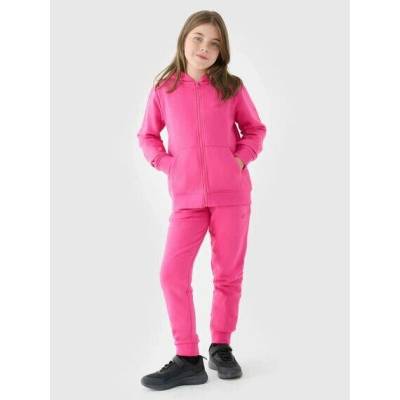 4F JUNIOR Dívčí jogger tepláky F0828 fuchsie