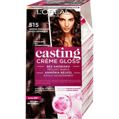 L'oréal paris Casting Creme Gloss farba na vlasy Všetky typy vlasov Farbené vlasy 515 iced chocolate 48 ml