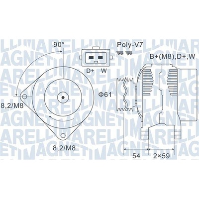 MAGNETI MARELLI 063731143010 generátor (063731143010)