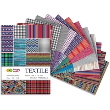 Happy Color Blok se vzorovanými papíry textil 80g/m2 A4 15 listů 30 vzorů HA 3808 2030 T