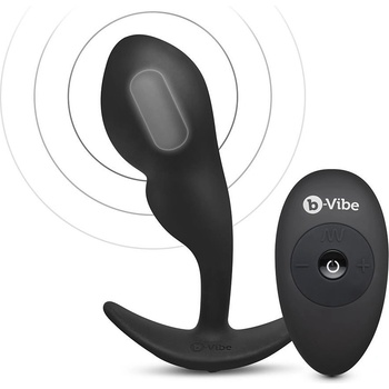 b-Vibe Remote Control P-spot Snug Plug 145g Black