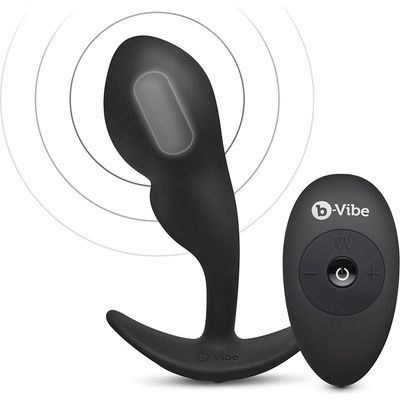 b-Vibe Remote Control P-spot Snug Plug 145g Black