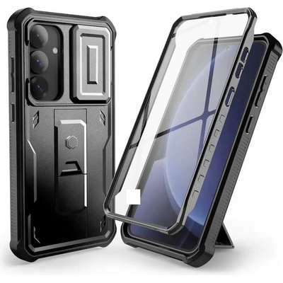 Tech-Protect Kevlar Cam Plus Case - удароустойчив хибриден кейс за Samsung Galaxy S25 (черен)