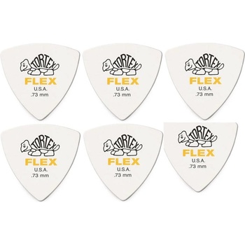 Image 1 of Dunlop 456R 0.73 Tortex Flex Triangle SET Перце за китара (456R73-6PACK-SET)