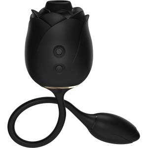 Fifty Shades of Grey Dark Blushing Rose Clitoral Suction & Vibrating Egg Black
