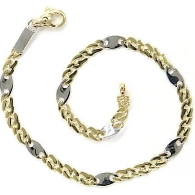 Pattic zlatý náramek bicolor BA146603-205