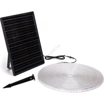 Aigostar - LED RGB соларна лента 20W/3, 2V, 20 м, IP65, димер + дистанционно (AI1749)