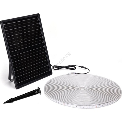 Aigostar - LED RGB соларна лента 20W/3, 2V, 20 м, IP65, димер + дистанционно (AI1749)