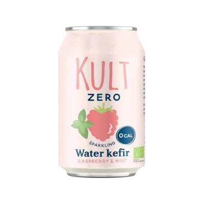 Kult Kefir Vodní kefír s příchutí malina a máta bio 330 ml – Zboží Dáma
