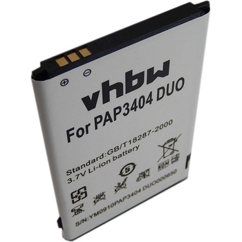 VHBW Батерия за Prestigio MultiPhone 3404 Duo, 2000 mAh (800113711)