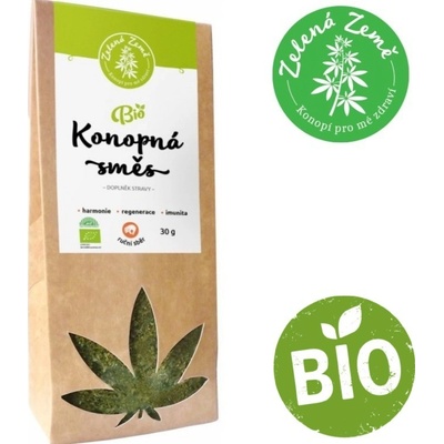 Zelená Země Konopný čaj BIO list a květ 30 g