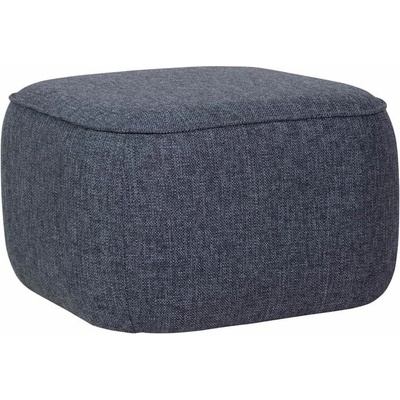 Hübsch Látkový taburet Cube Pouf Grey, šedá textil