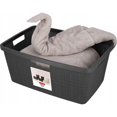 Curver Jute 46 l tmavě šedý 08091-G44