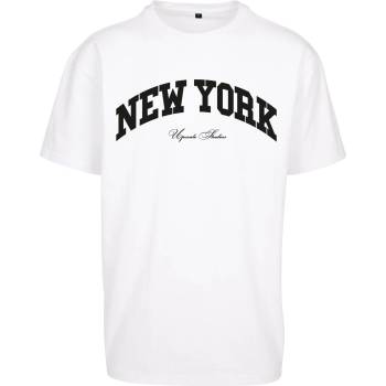 Mister Tee Тениска New York College Oversize Tee white XXLUB-MT2815-00220 - Черен, размер S