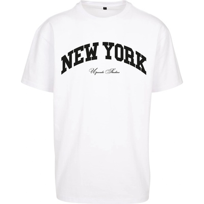 Mister Tee Тениска New York College Oversize Tee white XXLUB-MT2815-00220 - Черен, размер S