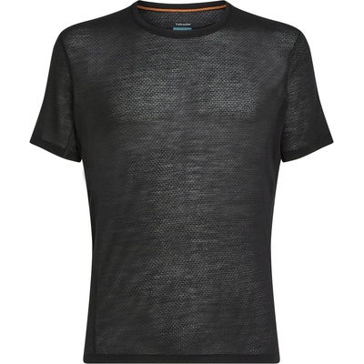 Icebreaker Мъжко мериносово термобельо Icebreaker Merino 75 Cool-Lite Featherlight S/S Crewe Merino base layer - Black (015-2138-0213)