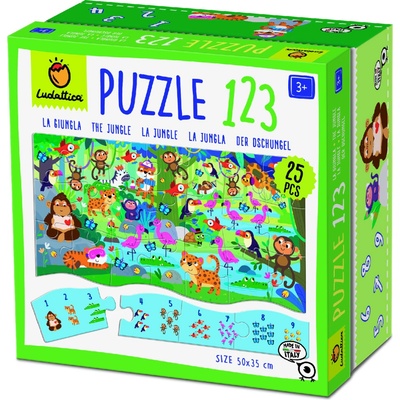 LUDATTICA Džungle 25 dílů s čísly