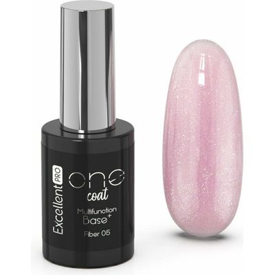 Cosmetics Zone Excelentní PRO One Coat Multifunkční vláknová báze hybridní báze s lesklými béžovými vlákny 11g