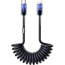Joyroom S-A43 Crystal-Clear Series 30W USB-C - Lightning spirálový 1,5m černý