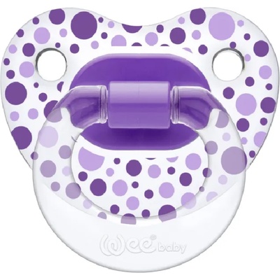 Wee Baby Залъгалка Wee Baby Transparent, 0-6 месеца, лилава (836)