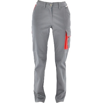 SARA Дамски работни панталони Hera Grey с вталена кройка (1-05-460-70-50)